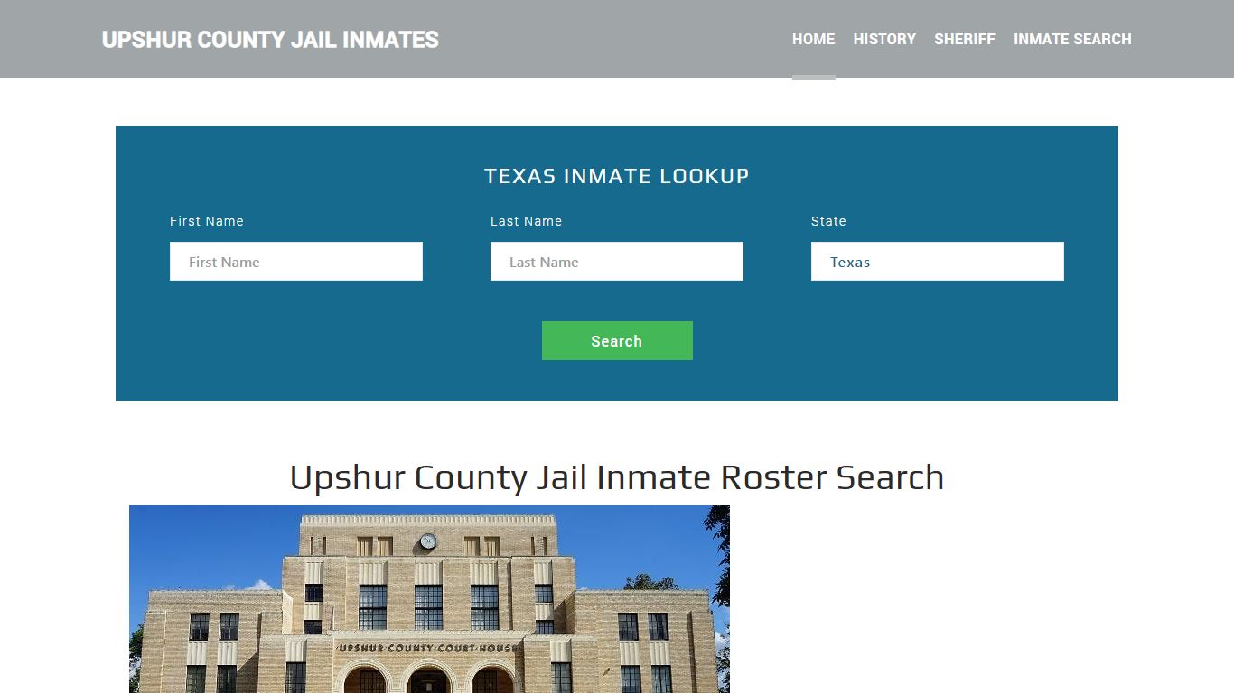 Upshur County Jail Inmate Roster Lookup, Gilmer, TX